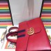 Gucci Web GG Marmont Top Handle Bag 476470 Red 2017