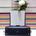 Gucci Web GG Marmont Top Handle Bag 476470 Black 2017