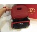 Gucci Limited Edition New Bamboo Python Top Handle Bag Black/Red