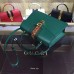 Gucci Sylvie leather top handle bag 431665 in green leather