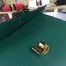 Gucci Sylvie leather top handle bag 431665 in green leather