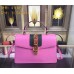 Gucci Sylvie leather top handle bag 431665 in pink leather