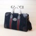 Gucci Men's Suede Duffle Bag 459311 Dark Blue 2018