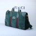 Gucci Men's Suede Duffle Bag 459311 Green 2018