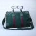 Gucci Men's Suede Duffle Bag 459311 Green 2018