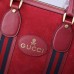 Gucci Men's Suede Duffle Bag 459311 Red 2018
