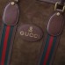 Gucci Men's Suede Duffle Bag 459311 Brown 2018