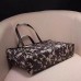 GUCCI Arabesque canvas top handle bag 409531 Black
