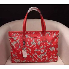 GUCCI Arabesque canvas top handle bag 409531 Red