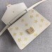 Gucci Sylvie Web Bee Star Mini Leather Bag 470270 White 2018