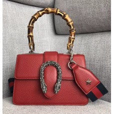 Gucci Web Shoulder Strap Dionysus Mini Top Handle Bag 523367 Red 2018