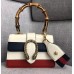 Gucci Web Shoulder Strap Dionysus Mini Top Handle Bag 523367 White/Blue/Red 2018