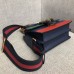 Gucci Web Shoulder Strap Dionysus Mini Top Handle Bag 523367 Blue/Green/Red 2018