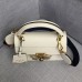 Gucci Queen Margaret Metal Bee Small Top Handle Bag 476541 Leather White 2018