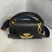 Gucci Queen Margaret Metal Bee Small Top Handle Bag 476541 Leather Black 2018