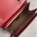 Gucci Queen Margaret Metal Bee Small Top Handle Bag 476541 Leather Red 2018