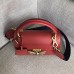 Gucci Queen Margaret Metal Bee Small Top Handle Bag 476541 Leather Red 2018