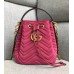 Gucci GG Marmont Quilted Velvet Bucket Top Handle Bag 476674 Pink 2018