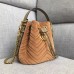 Gucci GG Marmont Quilted Velvet Bucket Top Handle Bag 476674 Beige 2018