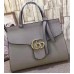 GUCCI GG MARMONT LEATHER TOP HANDLE 421890 GREY 2017