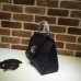 GUCCI GG MARMONT LEATHER TOP HANDLE MINI BAG 44262 BLACK 2017