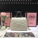Gucci GG Marmont Small Top Handle Bag 498110 White ‎2018