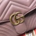 Gucci GG Marmont Small Top Handle Bag 498110 Dusty Pink ‎2018