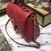 Gucci GG Marmont Small Top Handle Bag 498110 Red ‎2018