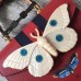 Gucci Calfskin  Moth Medium Top Handle Bag 488691 Red 2017