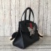Gucci GucciTotem Medium Top Handle Bag With Crystals Butterfly 505342 Black 2018