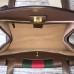 Gucci GucciTotem Medium Top Handle Bag With Crystals Butterfly 505342 Brown 2018