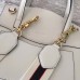 Gucci GucciTotem Medium Top Handle Bag With Enameled Butterfly 505342 White 2018