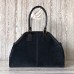 Gucci GG Tote Bag 501015 Web Suede Navy Blue Spring 2018