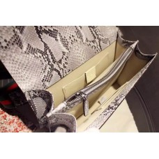 Gucci Dionysus White python leather top handle bag