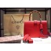 Gucci Dionysus hibiscus red leather top handle bag 421999