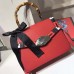 Gucci Lilith leather top handle bag  453751 Red (SuperM-711002)