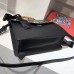 Gucci Lilith leather top handle bag 453751 Black(SuperM-711003)