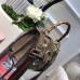 Gucci  Dionysus Suede top handle bag with bee  Brown  (SuperM-71910)