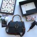 Gucci  Dionysus smooth leather top handle bag 448075 Black(SuperM-71920)