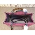 Gucci bamboo shopper mini leather top handle bag 368823 pink