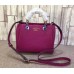 Gucci bamboo shopper mini leather top handle bag 368823 wine