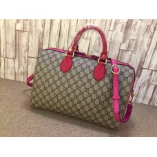 Gucci GG Supreme Top Handle Bag 409527 Beige/red