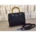Gucci bamboo shopper mini leather top handle bag 368823 black