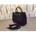 Gucci bamboo shopper mini leather top handle bag 368823 black