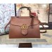 Gucci GG Marmont leather top handle 421890 brown