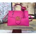 Gucci GG Marmont leather top handle 421890 rose pink