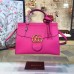 Gucci GG Marmont leather top handle 421890 rose pink