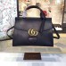 Gucci GG Marmont leather top handle 421890 black