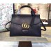 Gucci GG Marmont leather top handle 421890 black