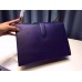 Gucci cat lock leather top handle bag 421998 Blue
